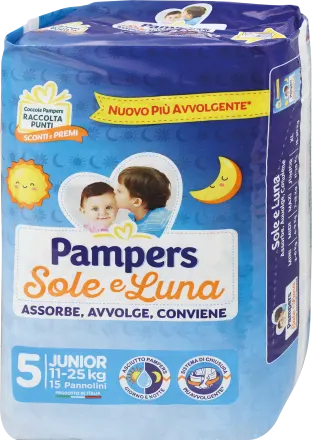 PAMPERS PANNOLINI SOLE E LUNA TAGLIA 5